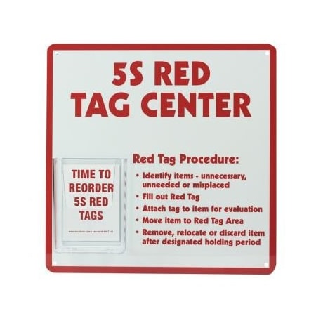 Accuform 5S RED TAG CENTER LANGUAGE BRITISH TAC813 TAC813
